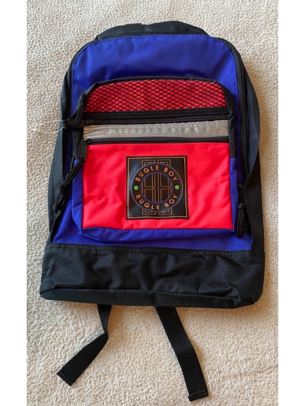 VTG Bugle Boy 90’s Bright Color Backpack CLEAN 12"x15"x5.5" Streetwear Retro